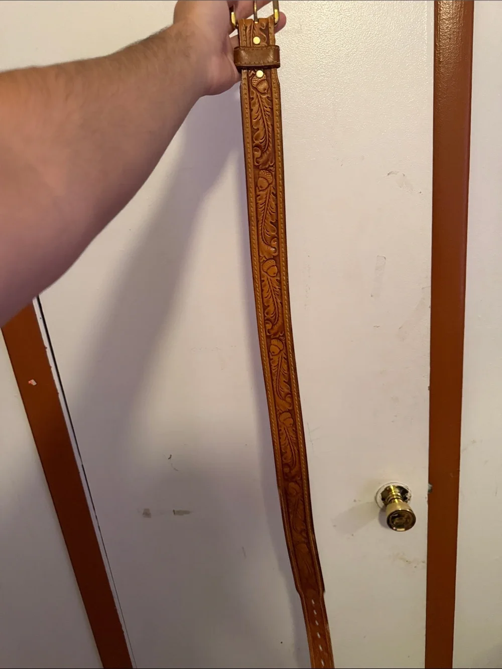 Brown acorn belt